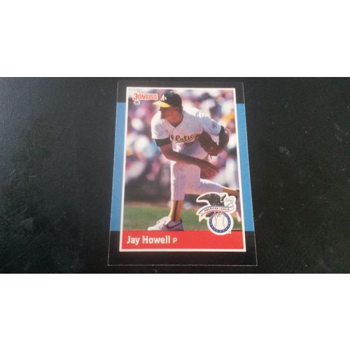 1988 Donruss All-Stars Card # 11 Jay Howell Excellent (5) Oakland Athletics