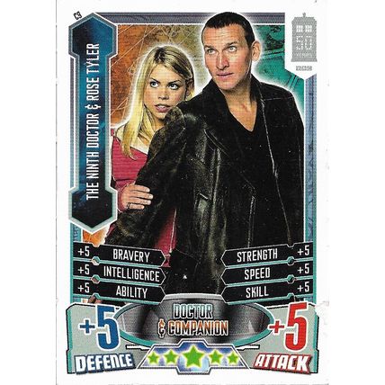 Topps Trading Card - Doctor Who Alien Attax - C9 The Ninth Doctor & Rose Tyler