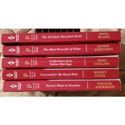 5 Harlequin Presents PBs ~ September 2020 ~ #3841, 3843, 3844, 3846, 3847 ~ Used