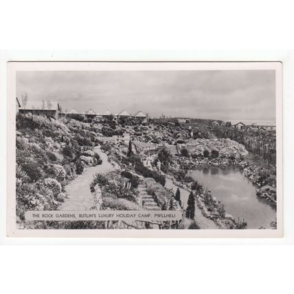 The Rock Gardens at Butlin's Luxury Holiday Camp Pwllheli Postcard RP