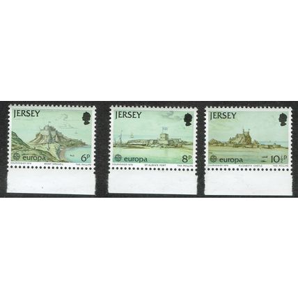 Jersey 1978 Europa Castles set 3v SG187-189 UM