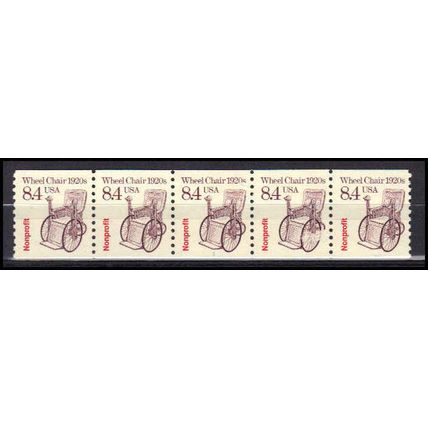 2256 8.4c Wheel Chair Fine MNH Dry Gum PNC 1/5 X3063