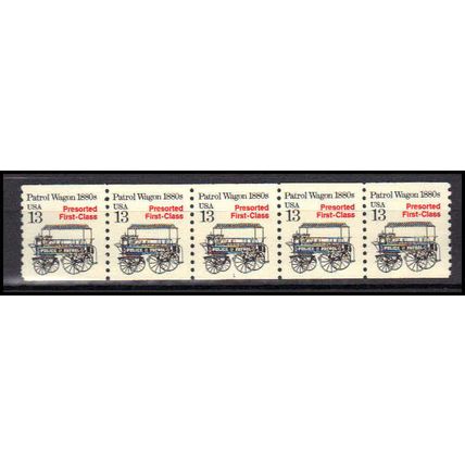 2258 13c Police Wagon Very Fine MNH Dry Gum PNC 1/5 X3159