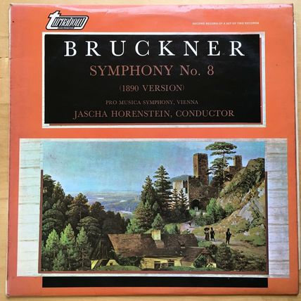 VINYL LP: BRUCKNER SYMPHONY NO 8 - 1890 Version JASCHA HORENSTEIN, Cond TV34358S