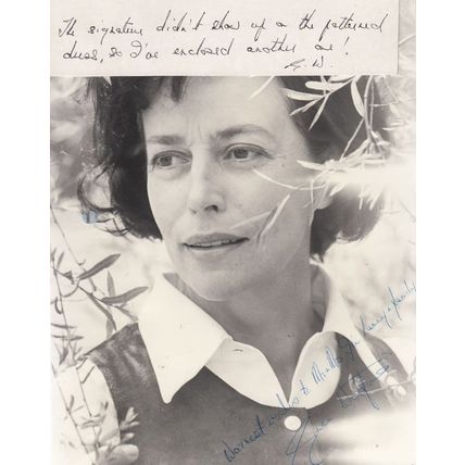 Gwen Watford Edgar Allen Poe Horror Film Actress Hand Signed Photo & Message
