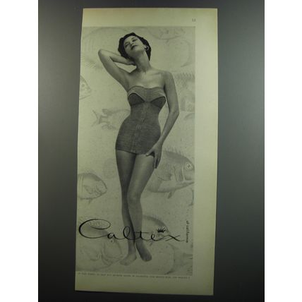 1953 Caltex of California Swimsuit Advertisement