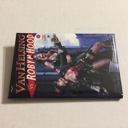 Zenescope ZenBox Exclusive Robyn Hood vs Van Helsing Square Pin