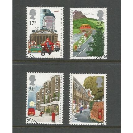 GB 1985 350 Years Of Royal Mail Public Postal Services SG 1290 / 1293 Used Set