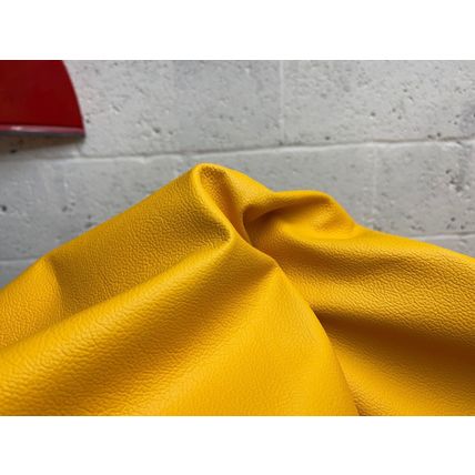 Italian Full Whole Leather Cow Hide Colour Sunflower