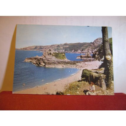 BOULEY BAY, JERSEY, used vintage postcard by Jarrold 1961 postmark =