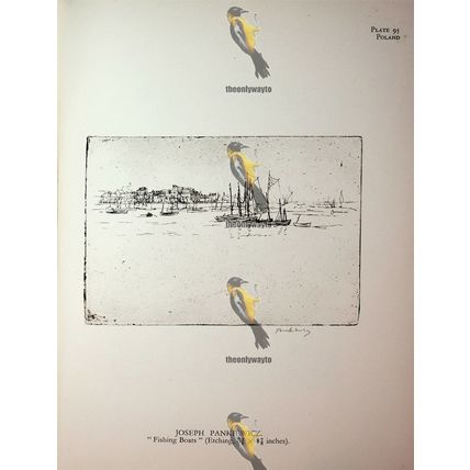 Fishing Boats & La Chasse, Book Illustration (Print), 1930