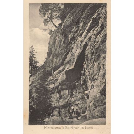 Klettergarten Baierbrunn Im Isartel German Old Postcard