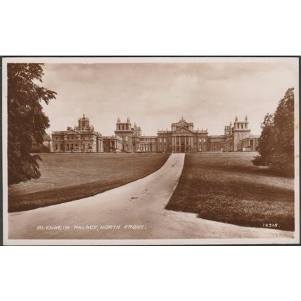 North Front, Blenheim Palace, Oxfordshire, 1950 - Valentine's RP Postcard