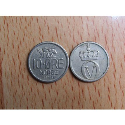 Norway 1966 10 Ore Coin