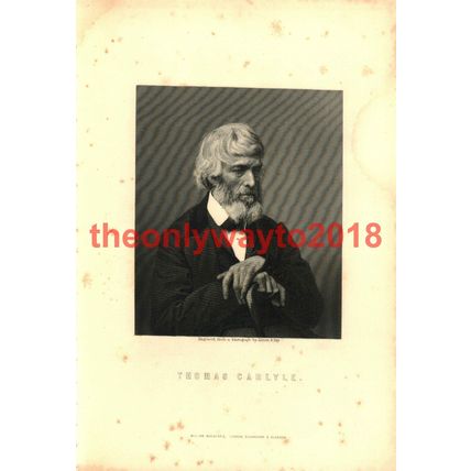 Thomas Carlyle, Book Illustration (Print), c1890