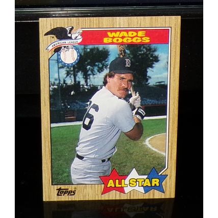 TOPPS 1987 WADE BOGGS AMERICAN LEAGUE ALL-STAR BASEBALL CARD #608