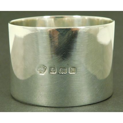 Antique Edwardian Solid Silver Napkin Serviette Ring 1909 By William Hutton