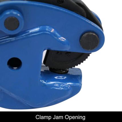 Vertical Plate Clamp, 4400Lbs Steel Plate Lifting Clamp,2T，Jaw Opening up to 0.6