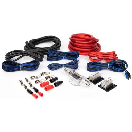Installgear Dual 1/0 Gauge Amp Wiring Kit - Amp Kit with 4 Amplifier Installatio