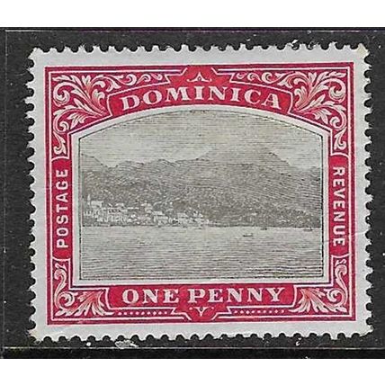 DOMINICA 1903-7 WMK CROWN CC SIDEWAYS 1d MINT SG28