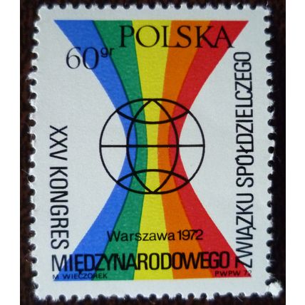 Poland 1972 25th International Co-op Federation Congress 60g mint stamp SG2158