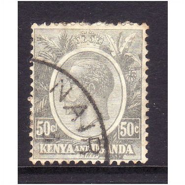 Kenya Uganda & Tanganyika 1922 50c Grey SG 85 Fine used