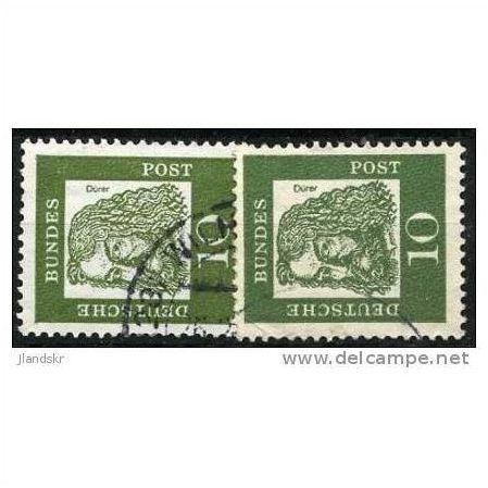 1961 Michel 350x+350y - fine used (o) - normal paper and phospor paper