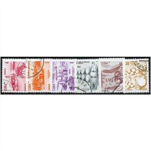 1982 6 different values - #300 cancelled