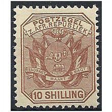Transvaal 1896 SG212a 10/- Pale Chestnut Mounted Mint . .