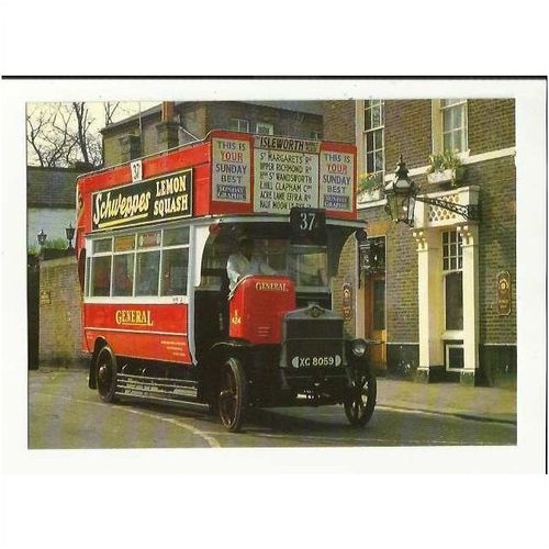 LTM173 LONDON TRANSPORT K Type Motor Bus Postcard by LT Museum