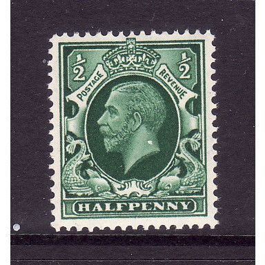 GREAT BRITAIN 1934 SG 439 1/2d GREEN U/M MINT#3