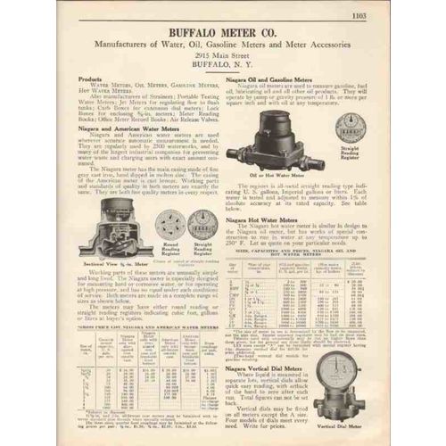 buffalo meter company 1931 niagara american water oil vintage catalog