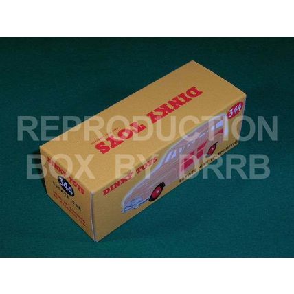 Dinky #344 (27f) Estate Car (Plymouth) (grey / red) - Reproduction Box by DRRB