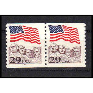 2523 29c U.S. Flag Fine MNH CNP Left 4 PA1206