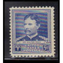 877 5c Dr. Walter Reed Fine MNH O0396