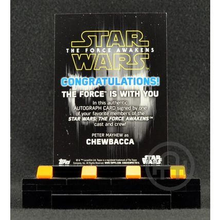 Topps Star Wars The Force Awakens S2 – Autograph Purple – Peter Mayhew 44/50