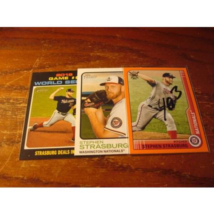 2020-2022,Topps, 3-Cards, STEPHEN STRASBURG, Washington
