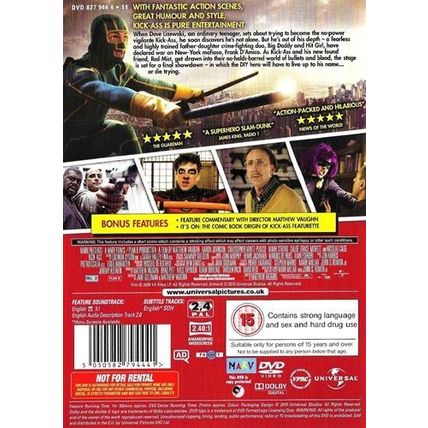 Kick-Ass [5050582794441] [2010] [Region 2,4] - in Mint Condition with Artbook