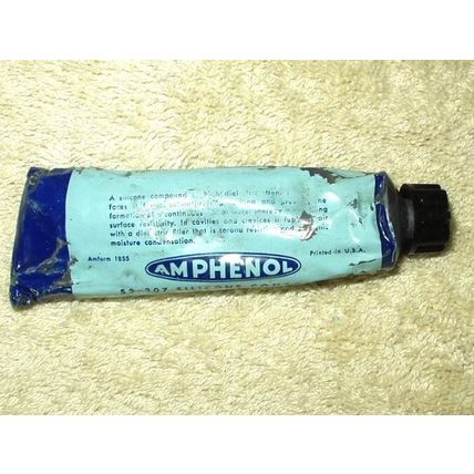 vtg amphenol # 53-307 silicone compound 1 oz tube rare