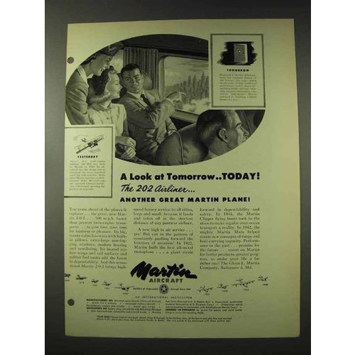 1948 Martin Aircraft Ad - 2-0-2 Airliner
