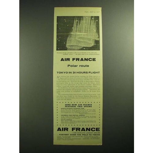 1958 Air France Ad - Polar Route