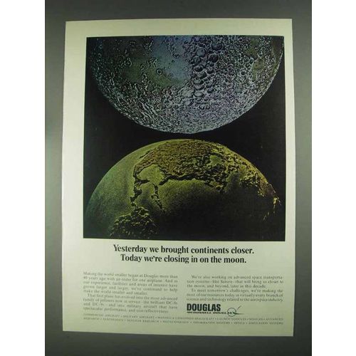 1967 McDonnell Douglas Aircraft Ad - Continents Closer