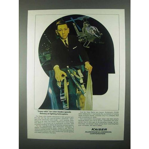 1967 Kaiser Aluminum Ad - Super Skin for Rotor Blades