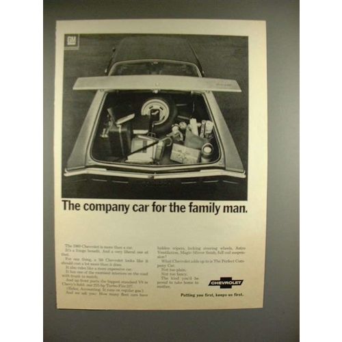 1969 Chevrolet Car Ad - Company Car for Family Man