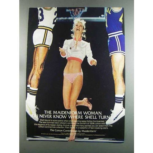 1982 Maidenform Cotton Continentals Bikini Ad