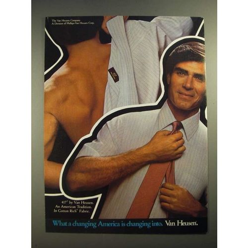 1983 Van Heusen 417 Shirt Ad - A Changing America