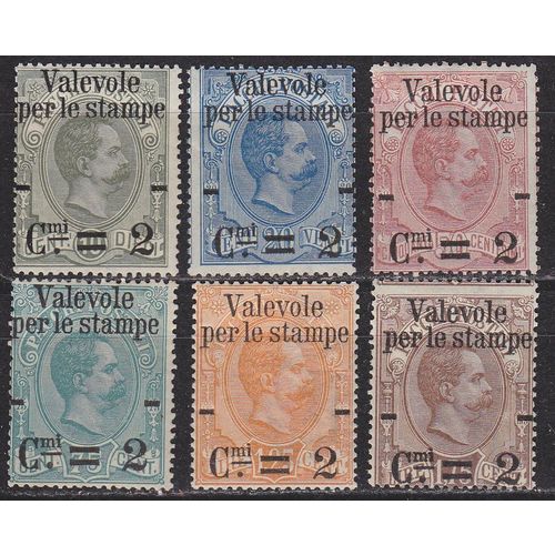ITALIEN ITALY [1891] MiNr 0061-66 ( */mh )