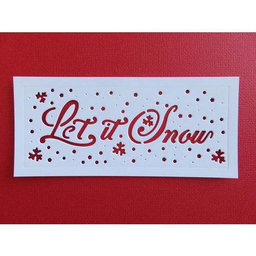 6 Die Cuts Let It Snow