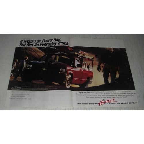 1991 Chevrolet Work Truck Ad - A truck for every day. But not an everyday truck