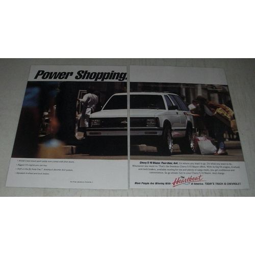1991 Chevrolet S-10 Blazer Ad - Power shopping